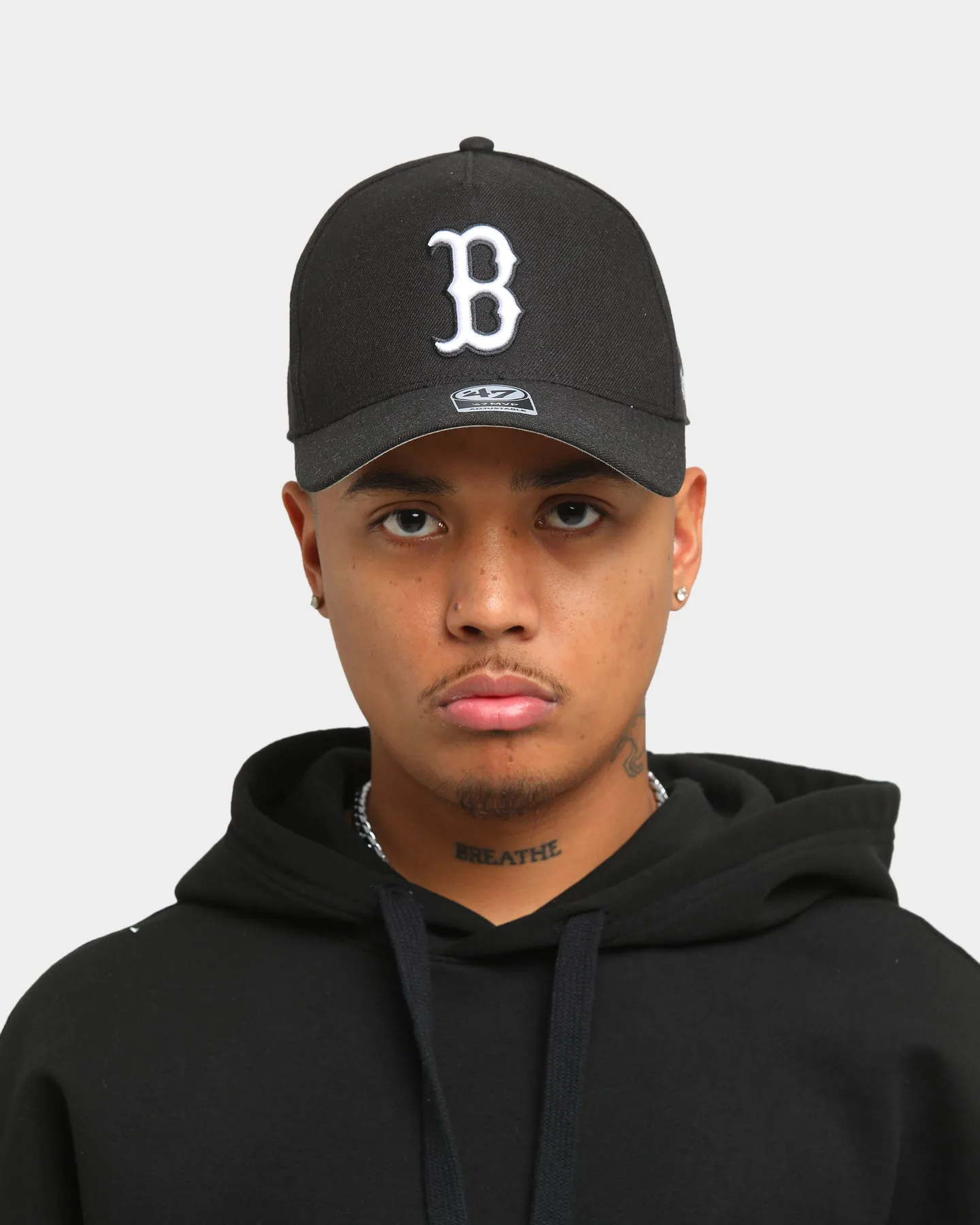 47 Brand Boston Red Sox MVP DT Snapback Black/White