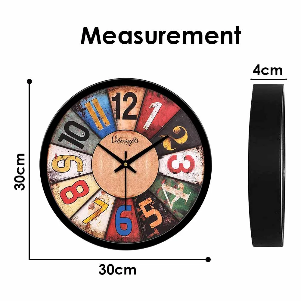 Abstract Roulette Messy Designer Wall Clock