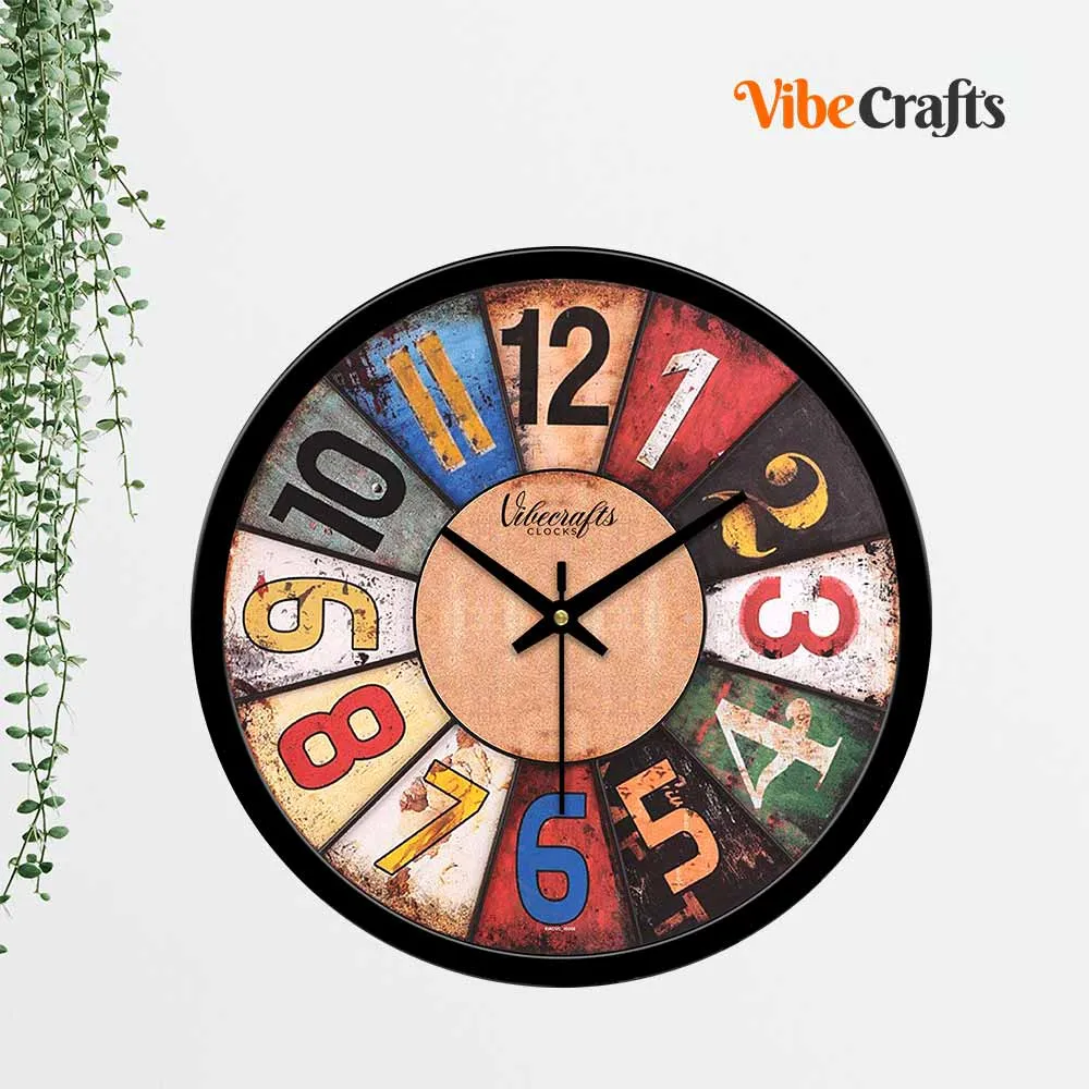 Abstract Roulette Messy Designer Wall Clock