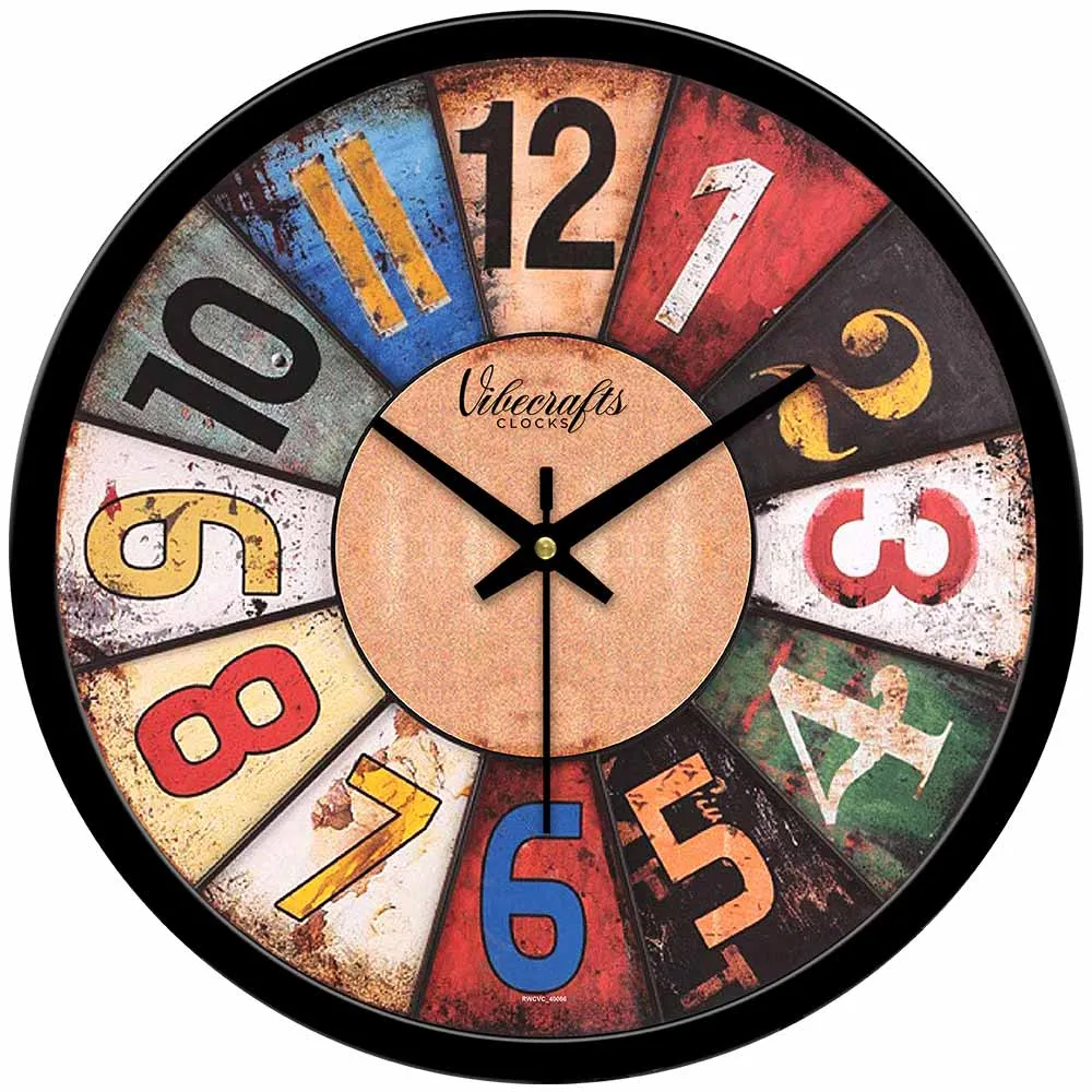 Abstract Roulette Messy Designer Wall Clock