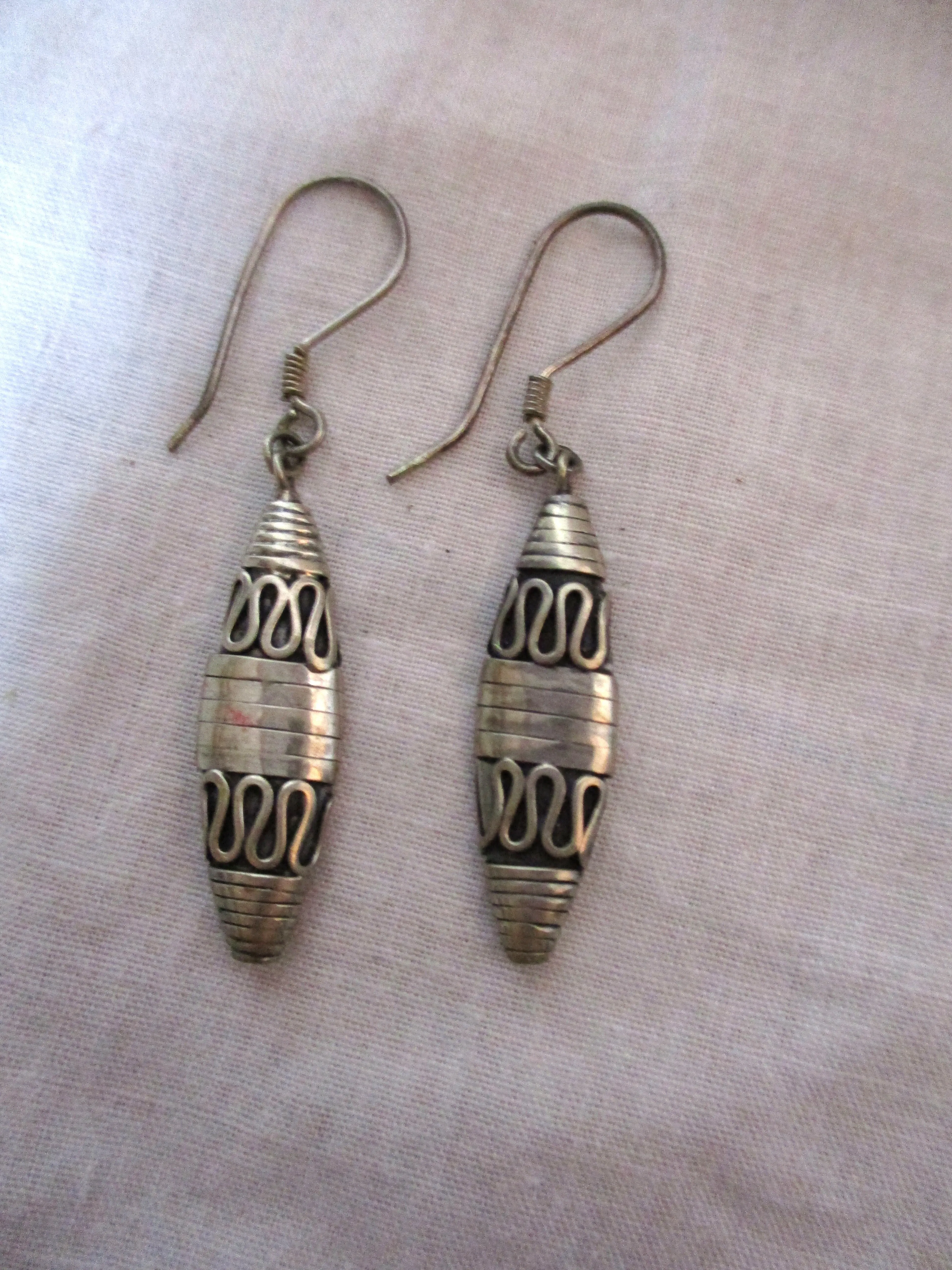 BALI Handmade 925 Sterling Silver Wrap Pierced Earring Set BALINESE INDONESIAN