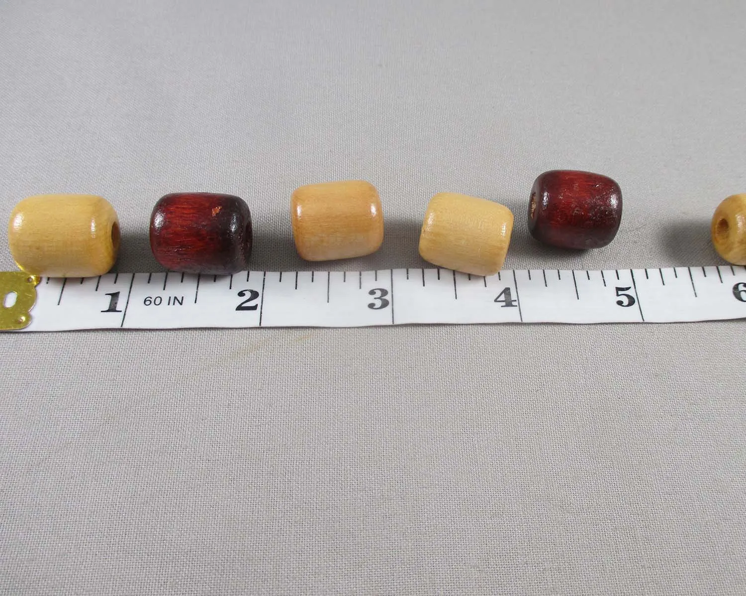 Barrel Shaped Wood Beads 14x17mm 25pcs (4022)