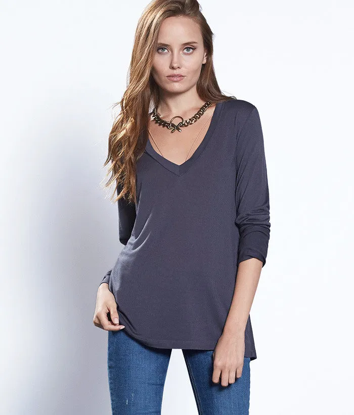 Beechwood Long Sleeved V-Neck Tee