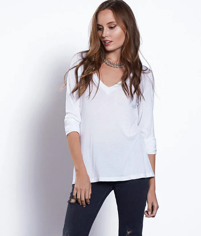 Beechwood Long Sleeved V-Neck Tee