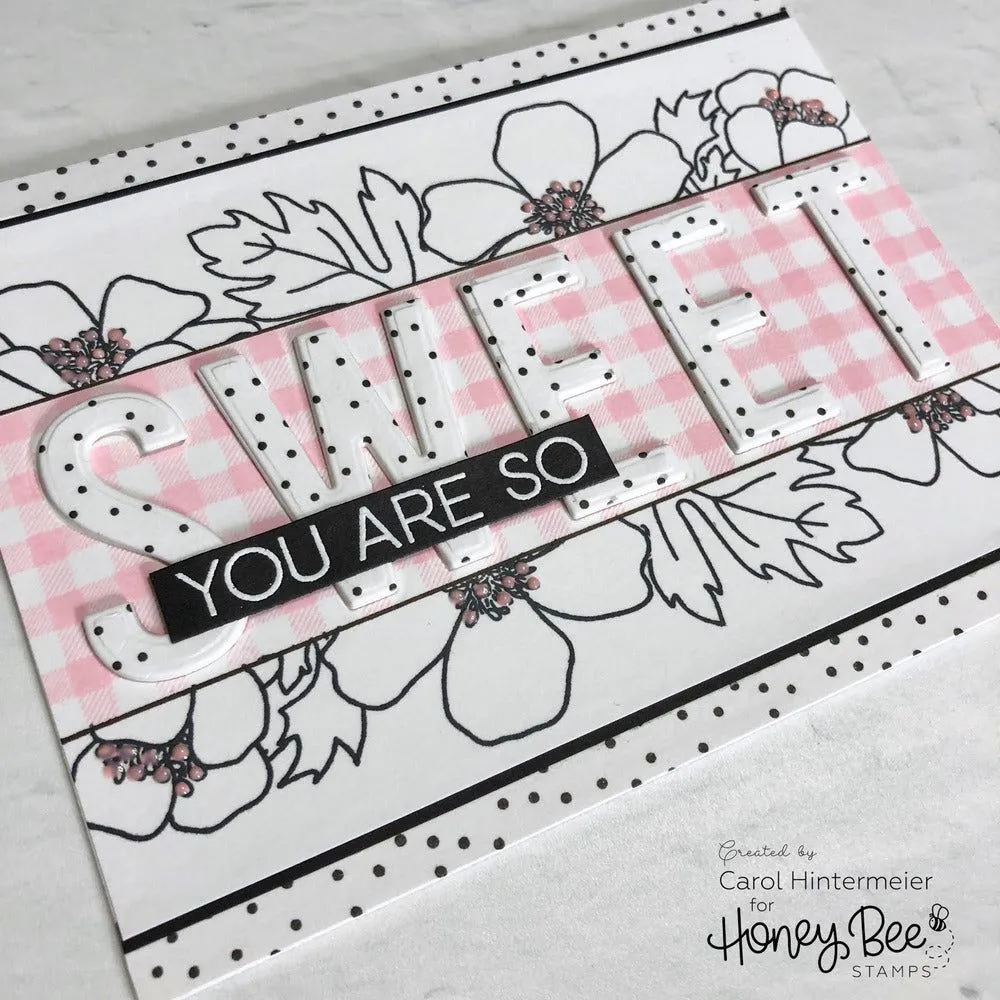 Bitty Patterns - 4x4 Stamp Set - Retiring