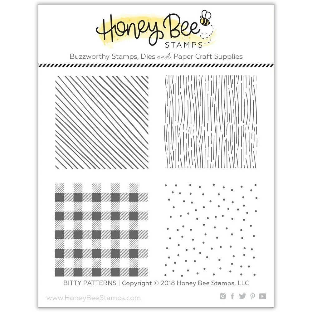 Bitty Patterns - 4x4 Stamp Set - Retiring