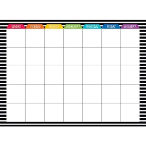 Bold & Bright Calendar Chart