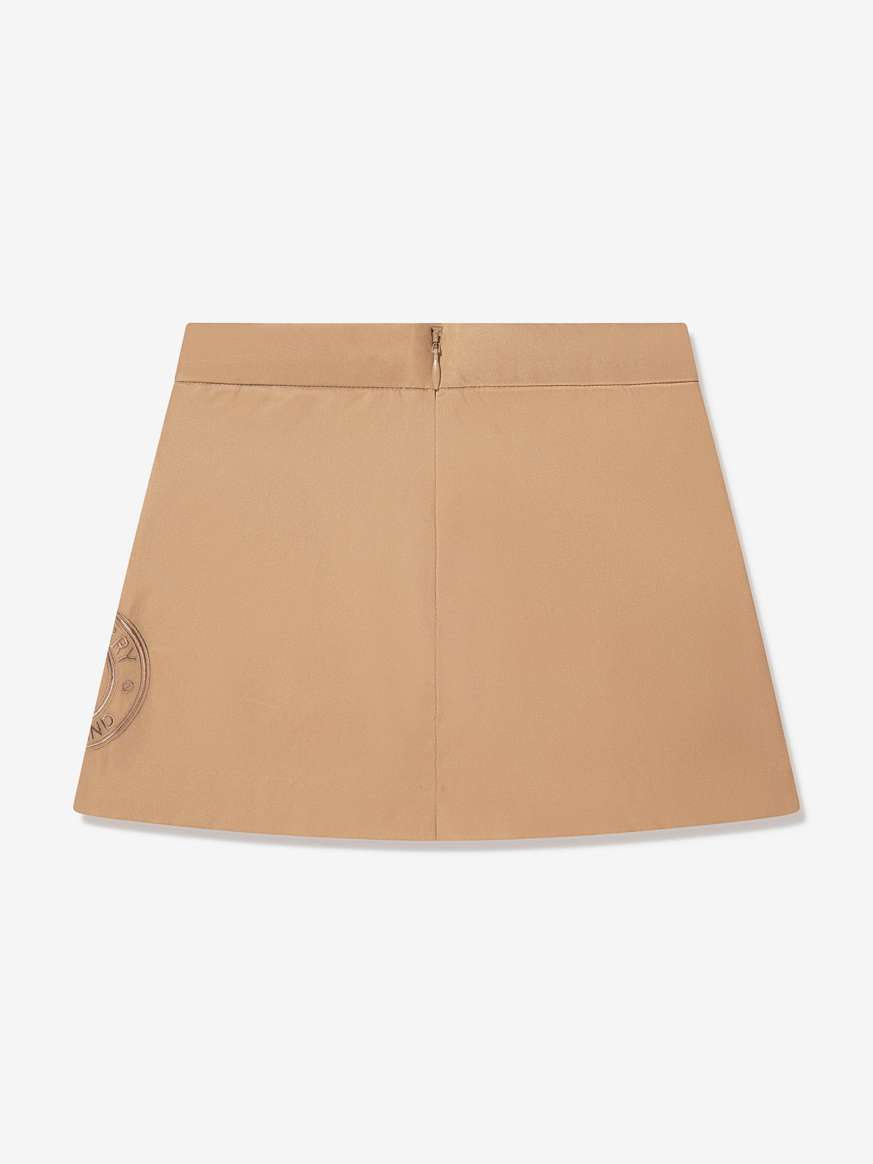 Burberry Girls Myrtle Skirt In Beige