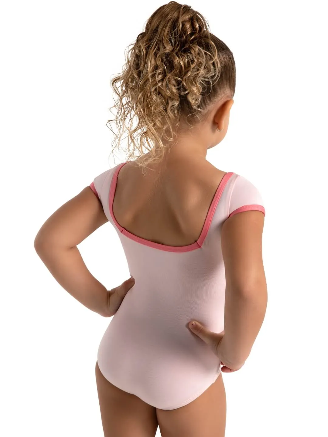 Capezio 12015C Colour Pop Short Sleeve Square Back Child Leotard