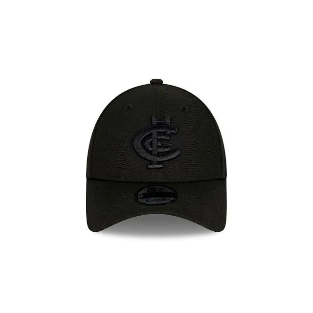 Carlton Blues Black on Black 9FORTY Snapback