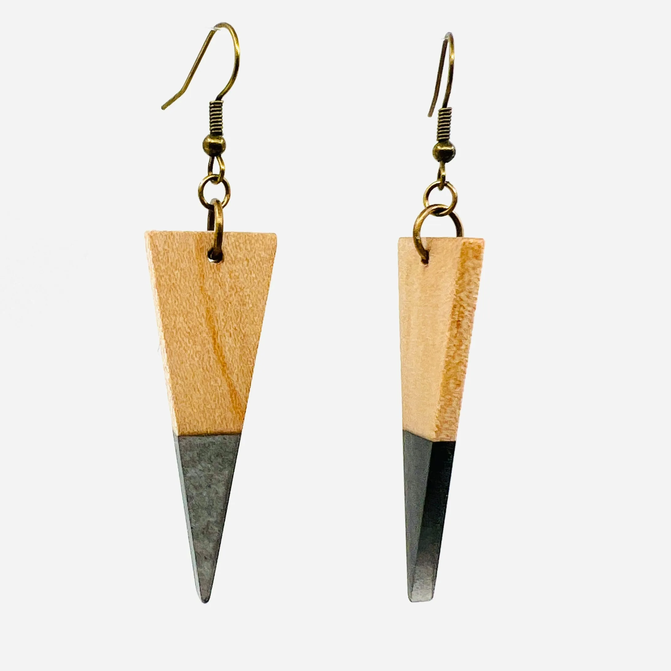 Creamsicle Wooden Earrings