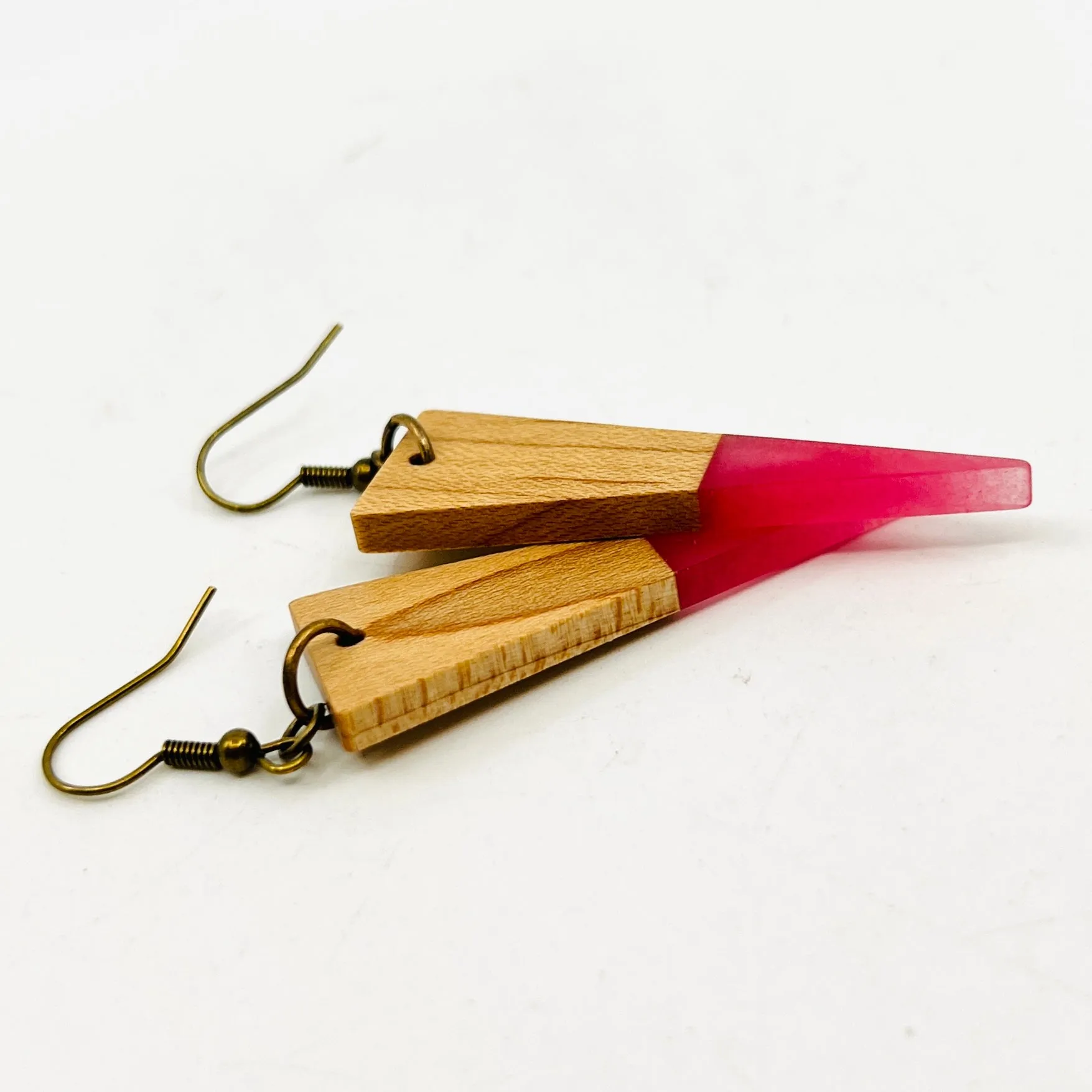 Creamsicle Wooden Earrings