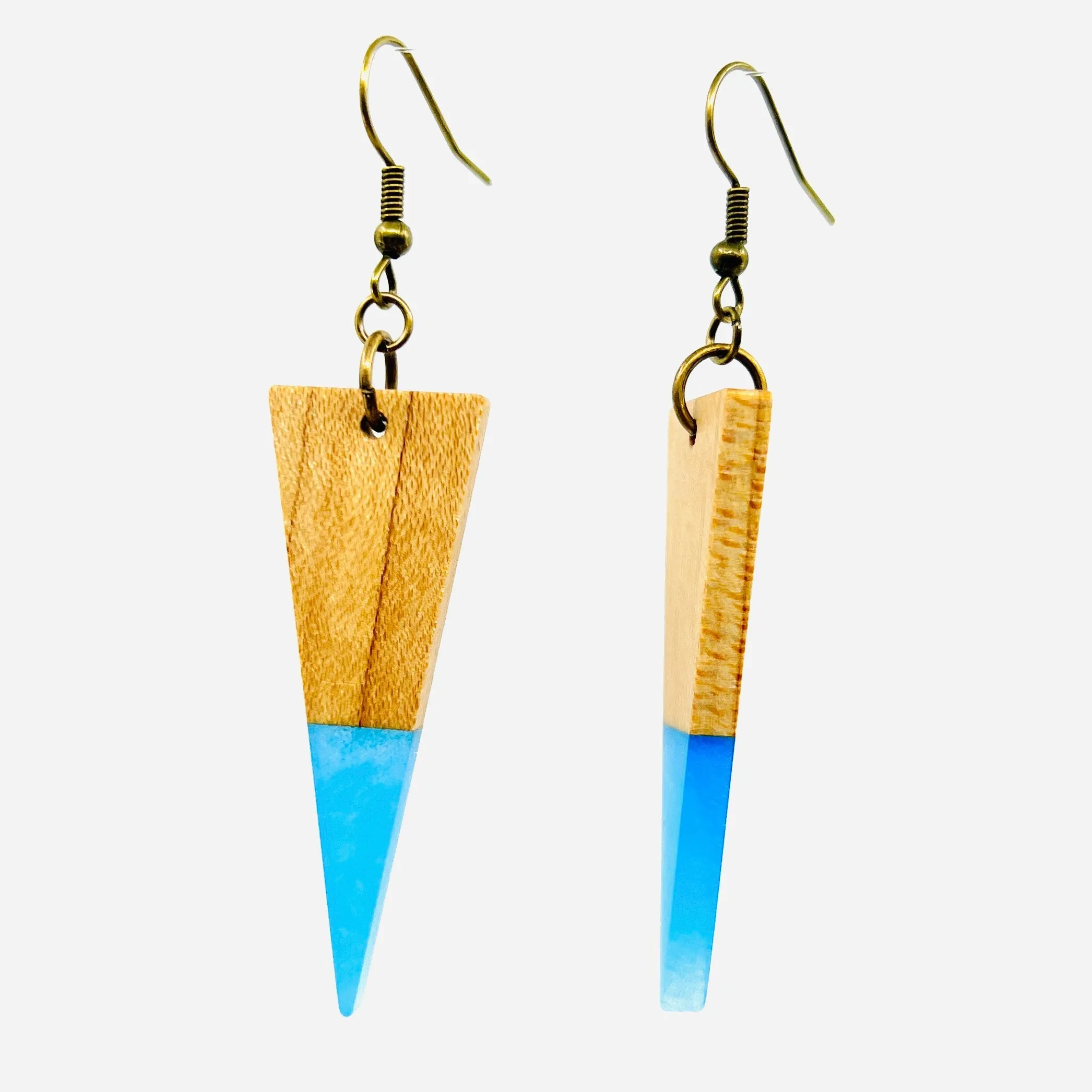 Creamsicle Wooden Earrings