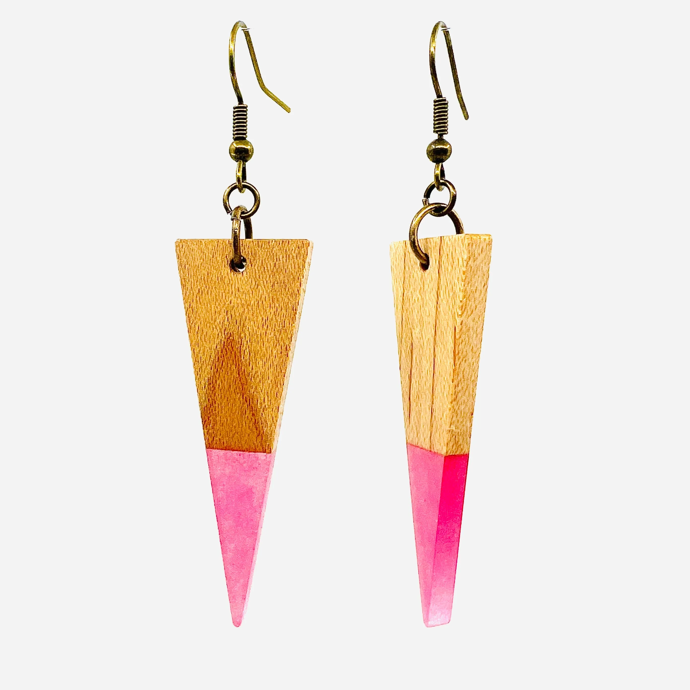 Creamsicle Wooden Earrings