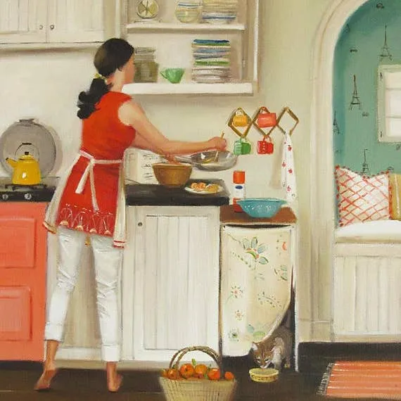 Crepes for Suzette - Janet Hill Studio Art Print