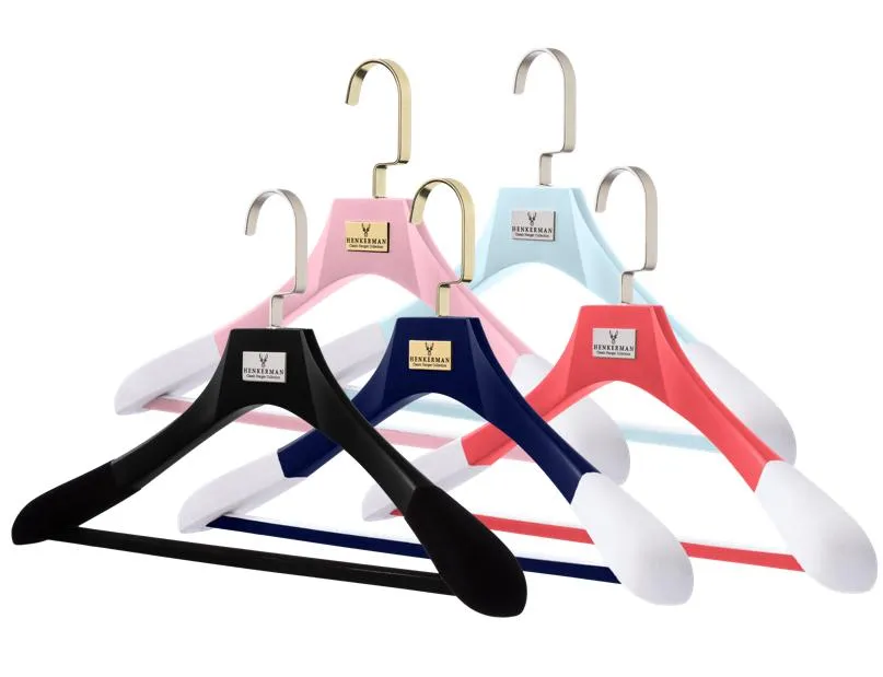 CUSTOM-MADE HANGERS: Any Colour, Size, Logo. (Min. Qty 50 )