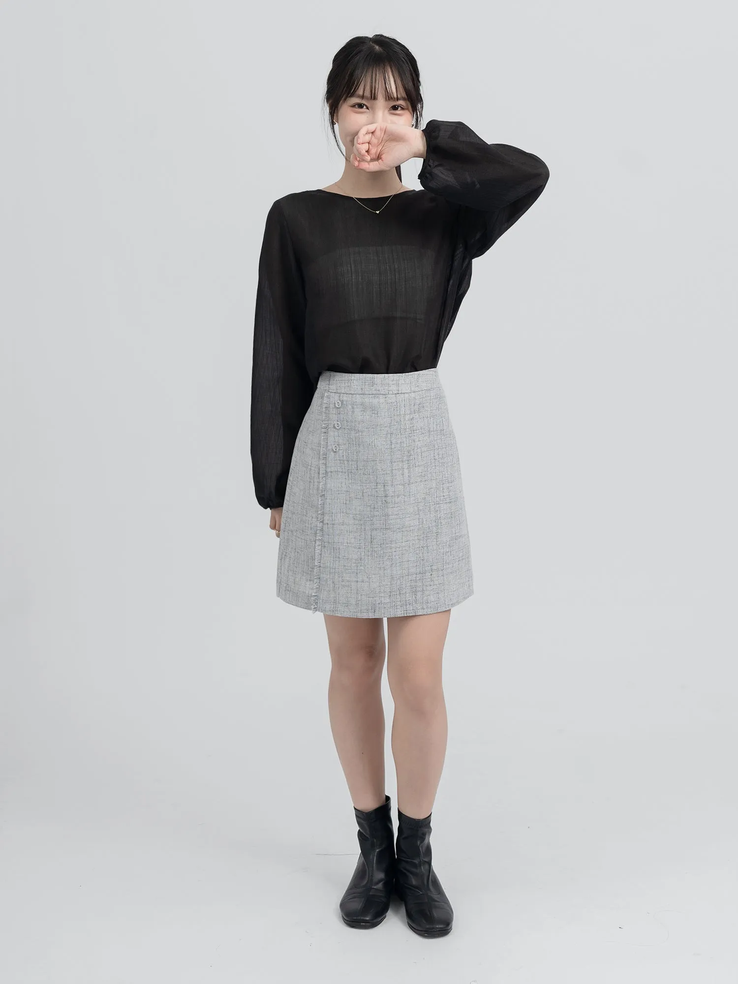 Ember Tweed Mini Skirt