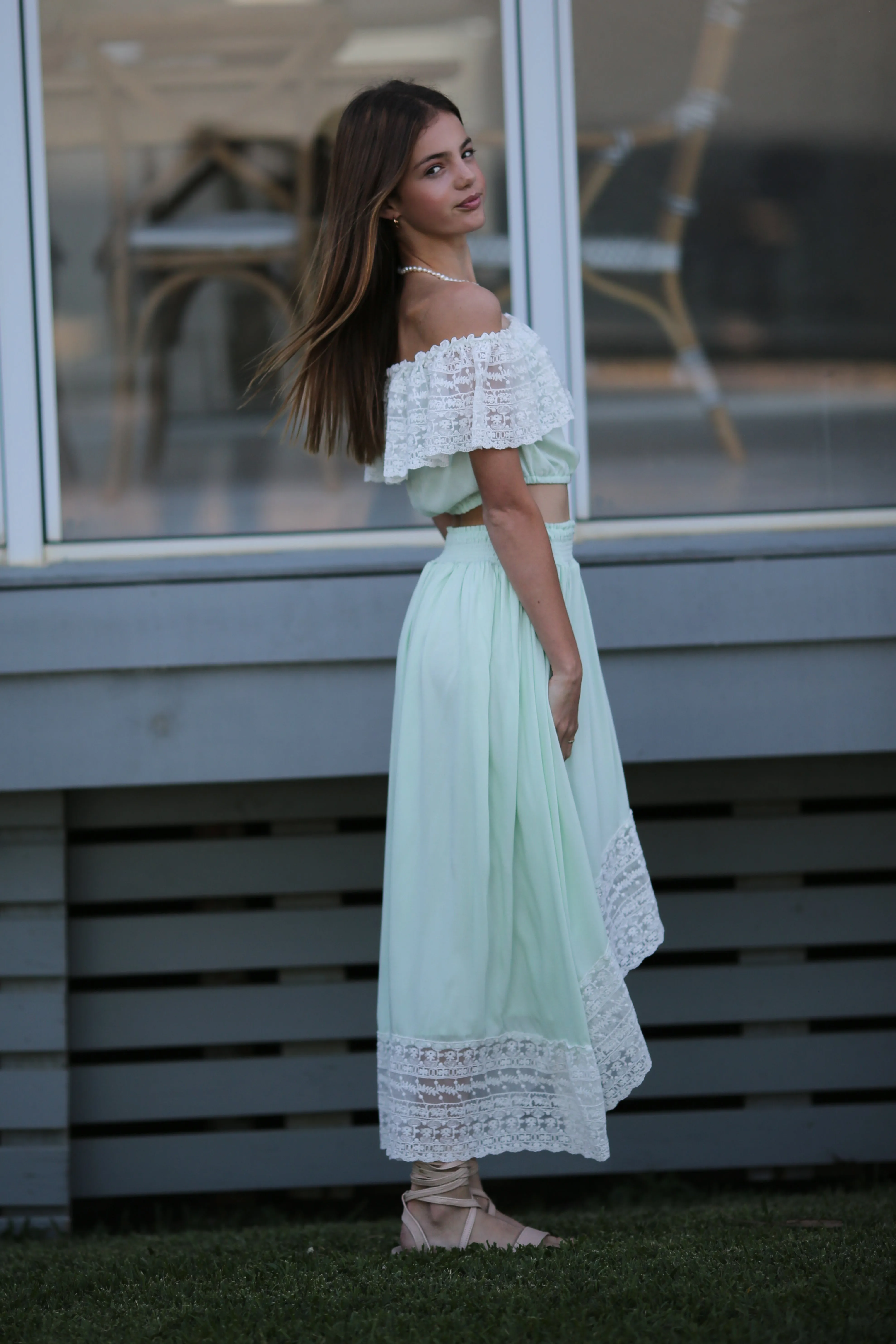 Eve  - Pastel Mint 2 piece set