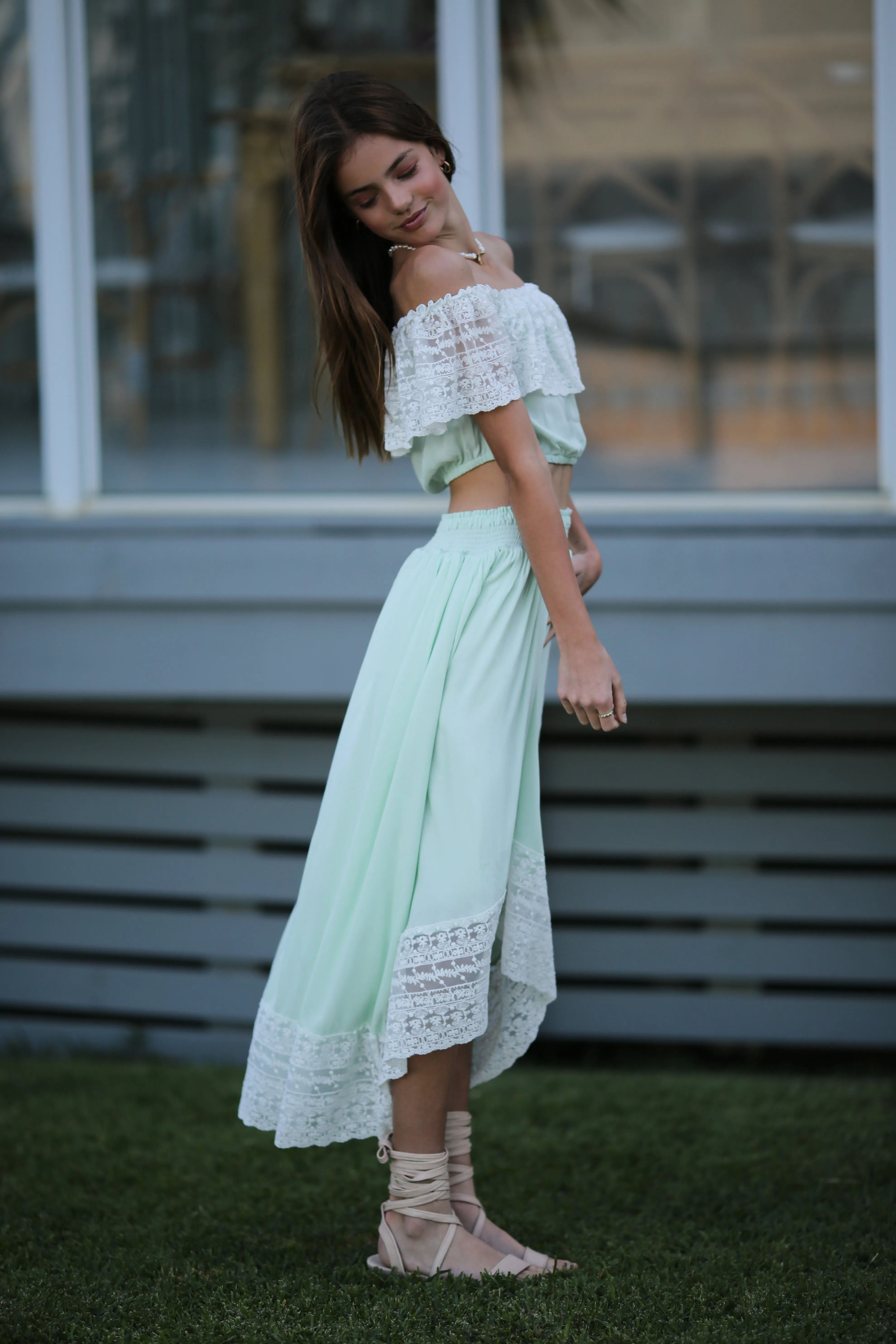 Eve  - Pastel Mint 2 piece set