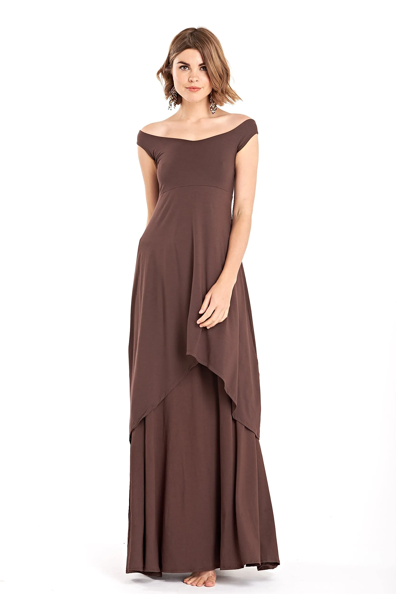 FLAMENCO SKIRT BROWN