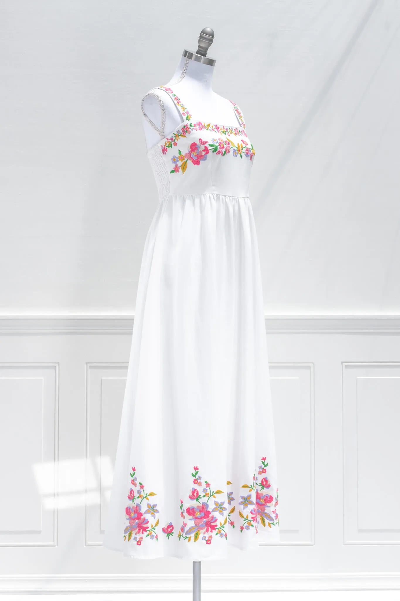 Florentina Embroidered Midi Dress