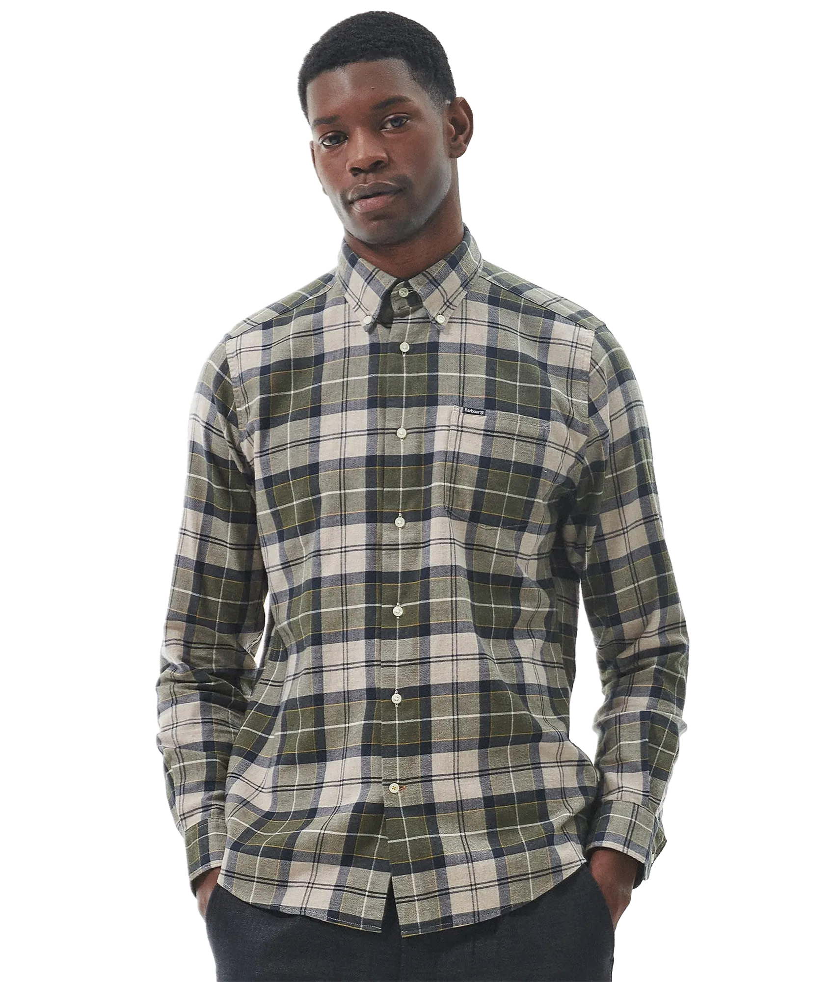 Fortrose Tailored Fit Shirt Forest Mist - Multi