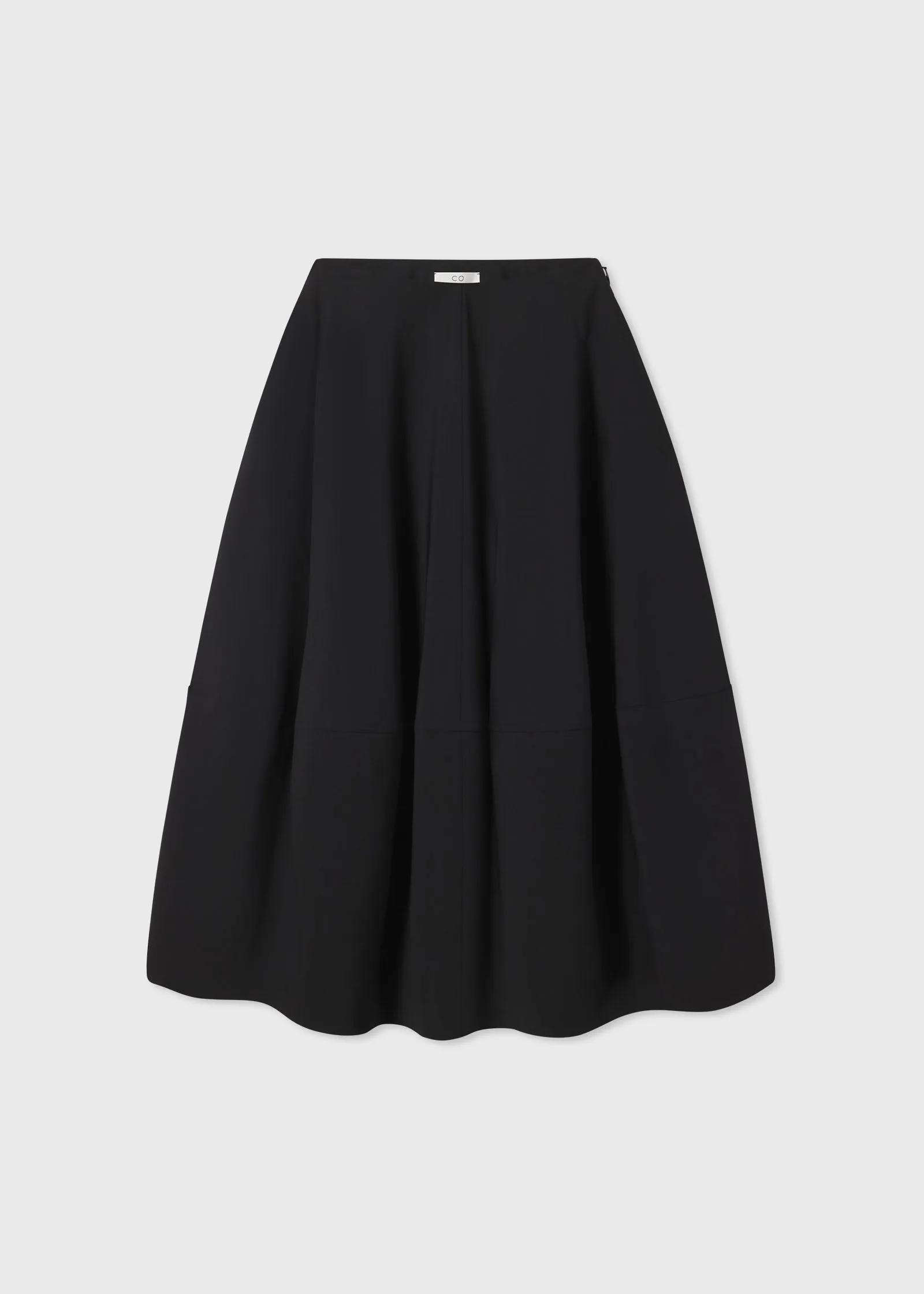 Full Skirt in Wool - Black