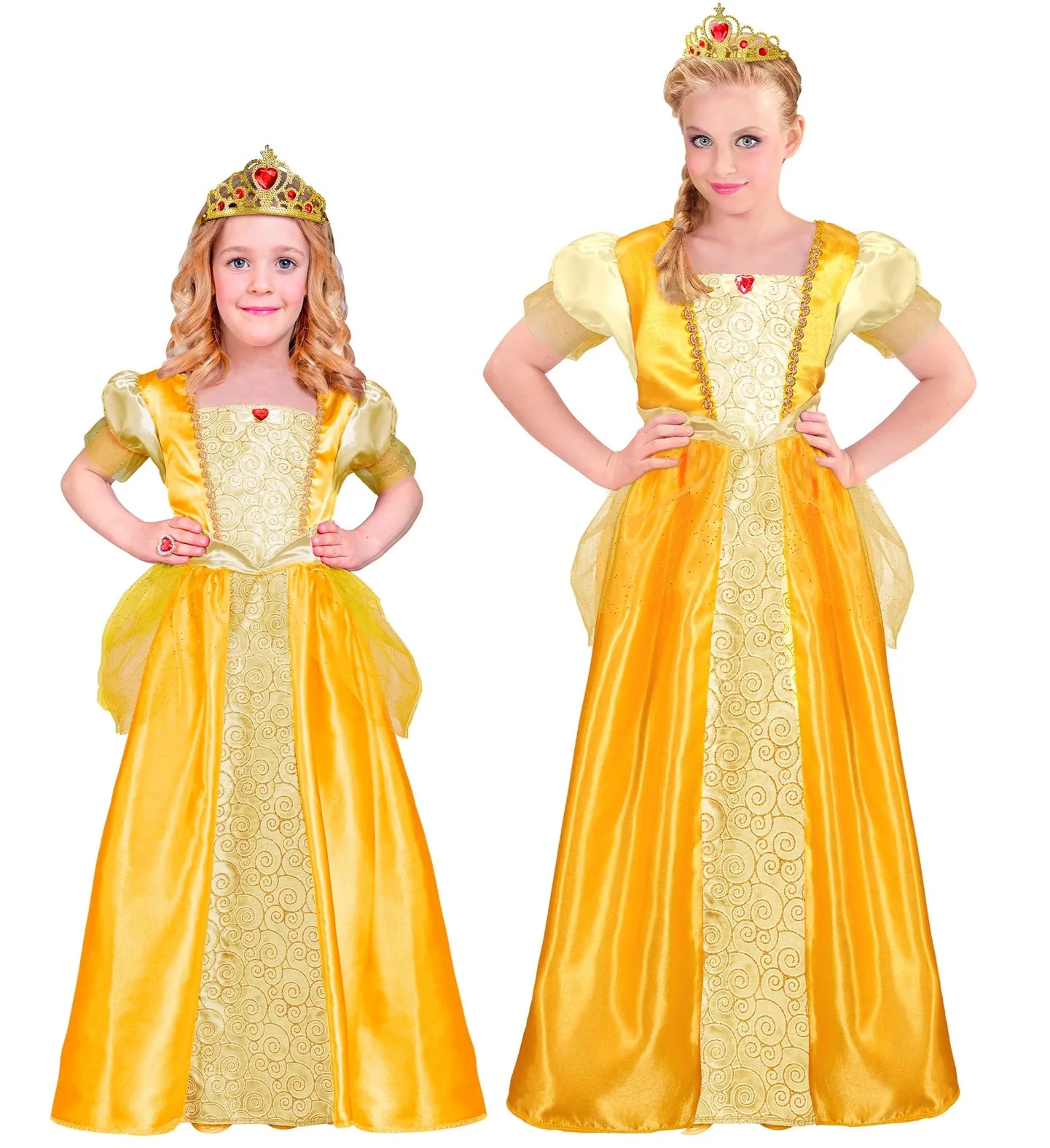 Gold Fairytale Princess Girls Costume