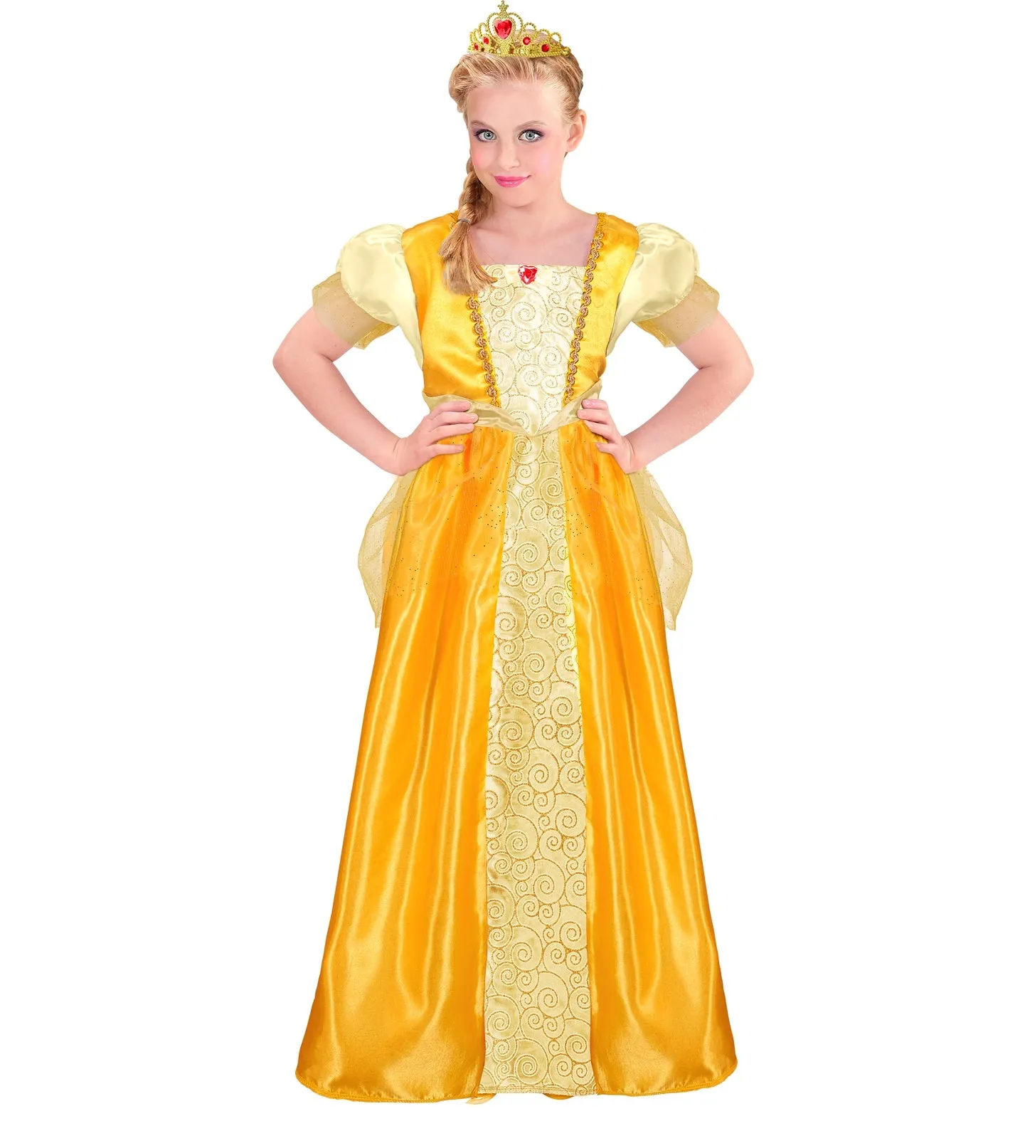 Gold Fairytale Princess Girls Costume