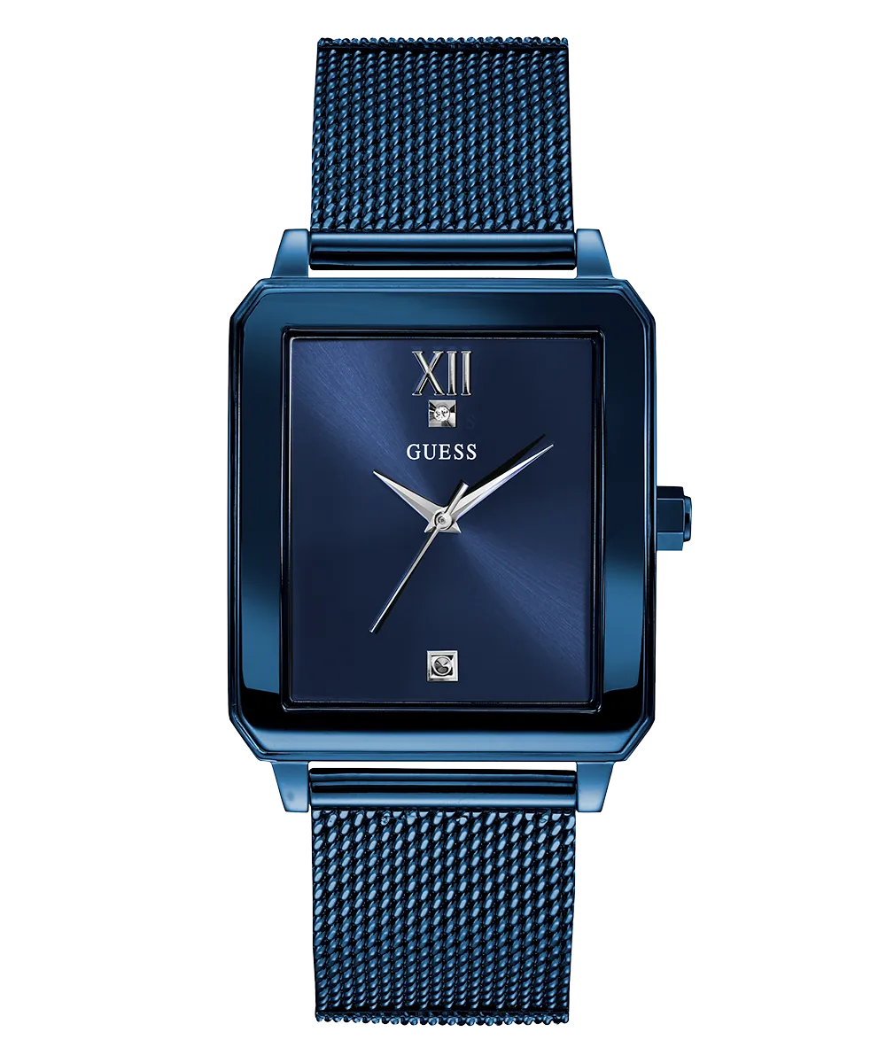 GUESS Mens Blue Analog Watch