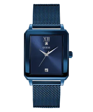 GUESS Mens Blue Analog Watch