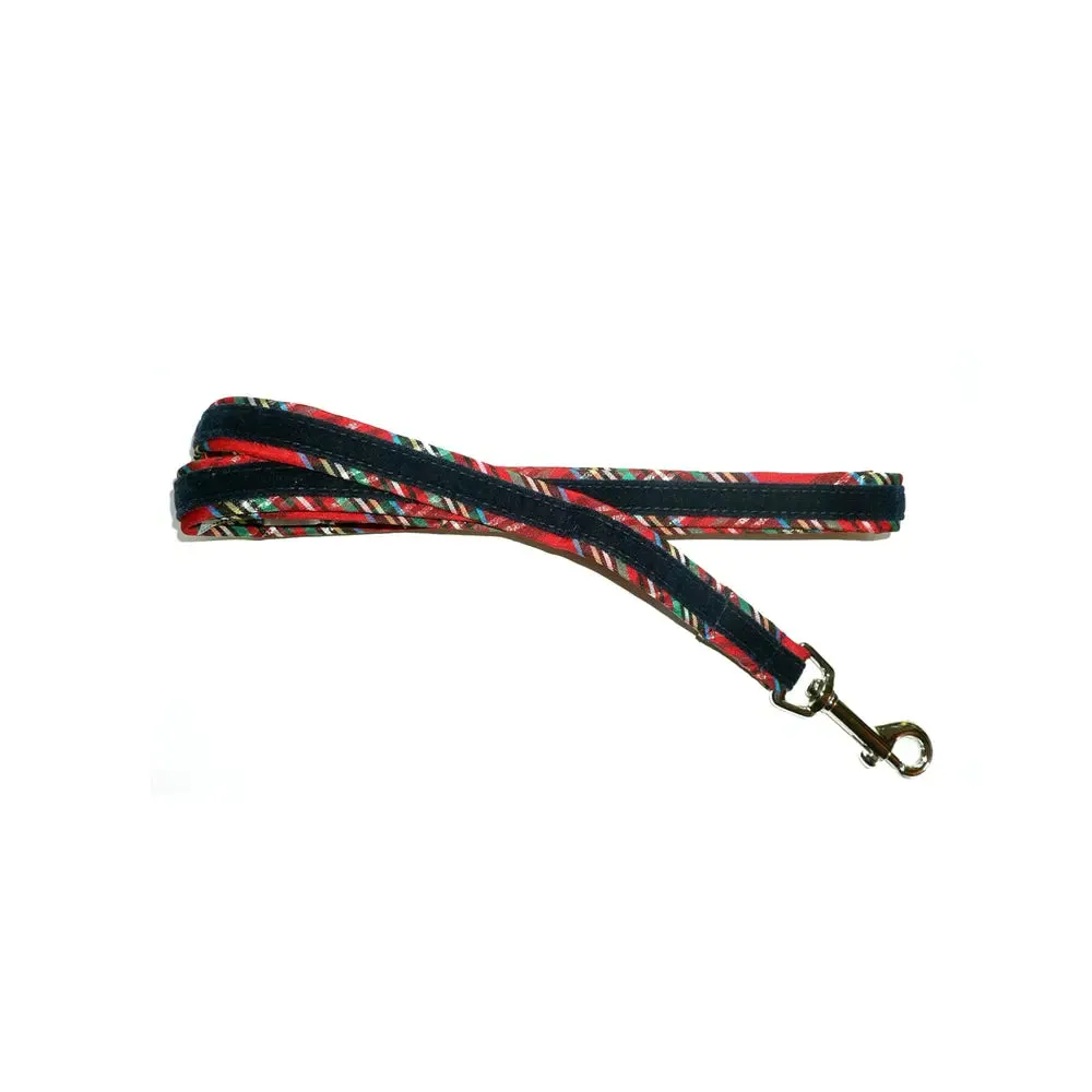 Holiday Tartan Plaid Step n Go - Step In Dog Harness No Buckle 6-25 LBS