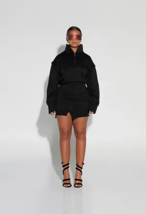 Hooded Sweat Dress - Panther