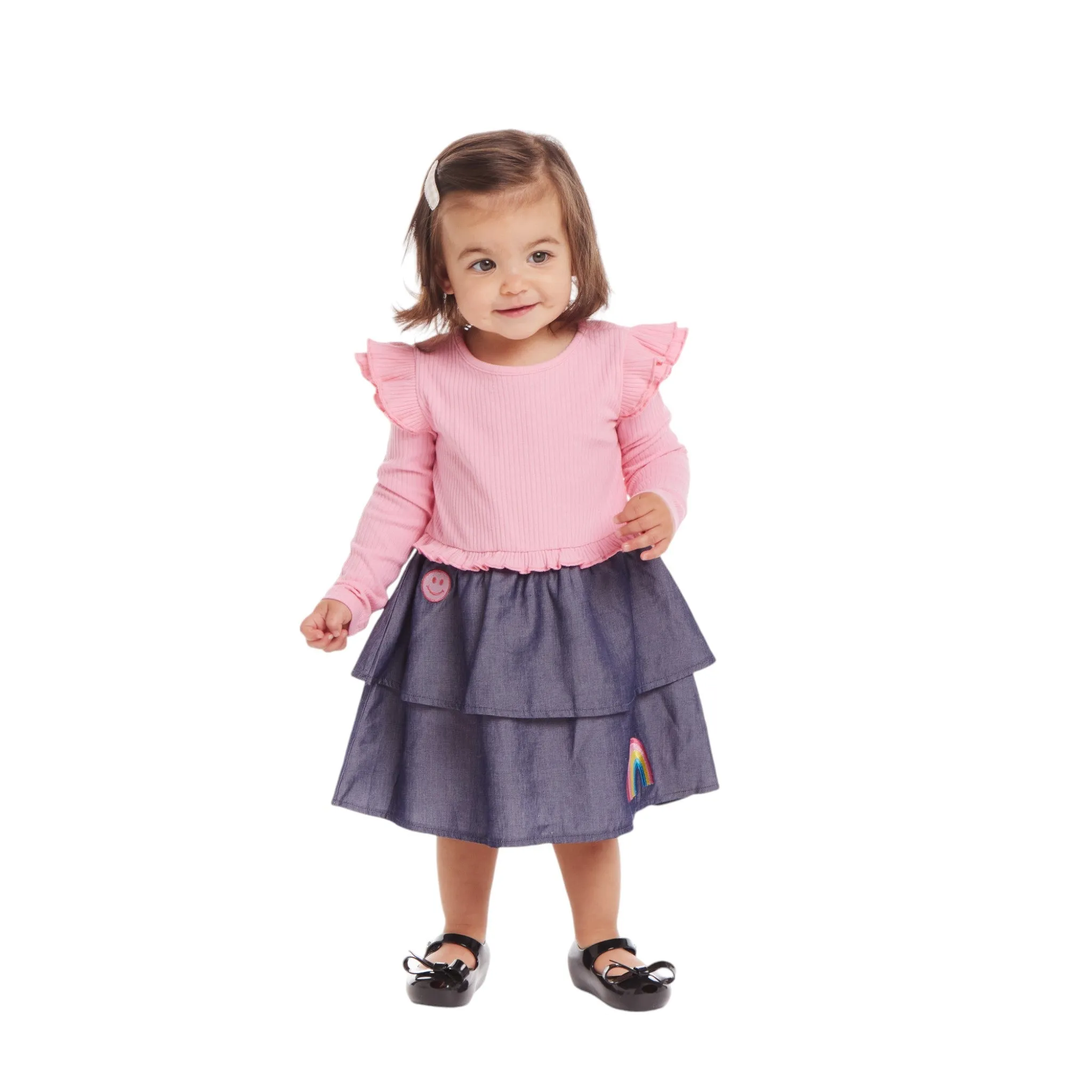 Infant Smiles & Sunshine Dress | Chambray Skirt