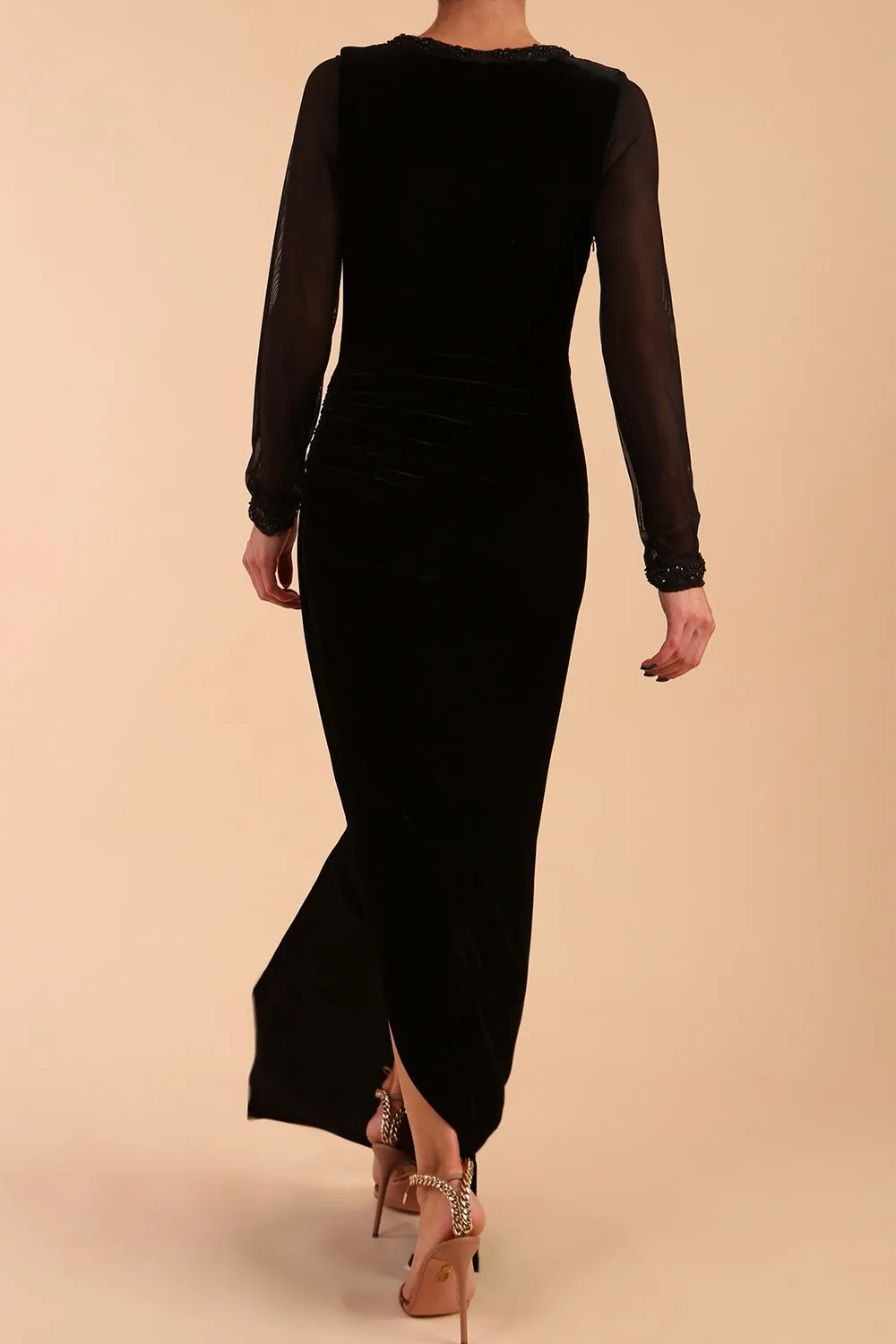 Isabella Velvet Maxi Dress