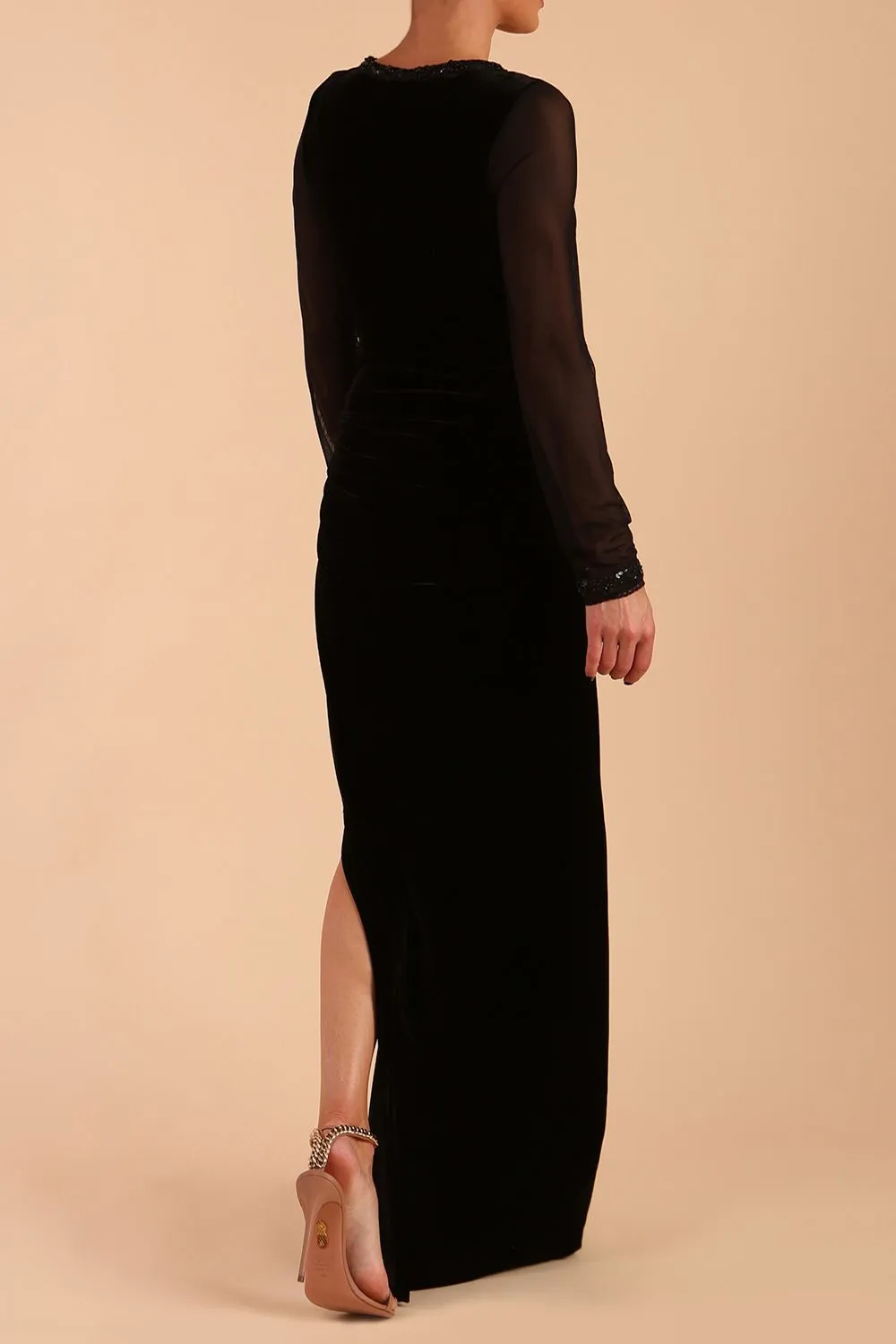 Isabella Velvet Maxi Dress