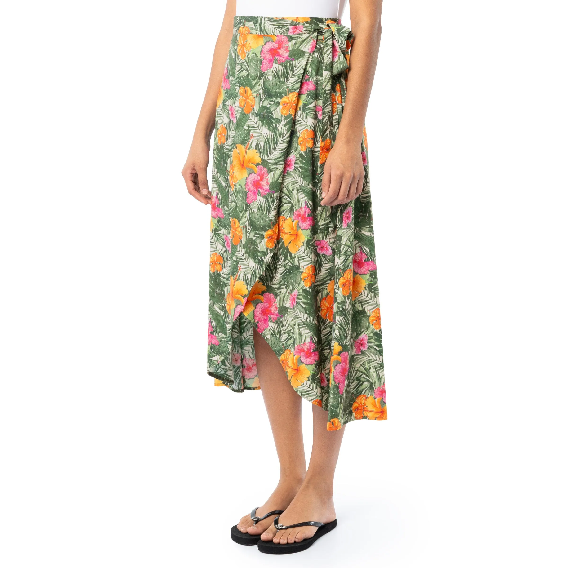 Ladies Hibiscus Garden Wrap Skirt