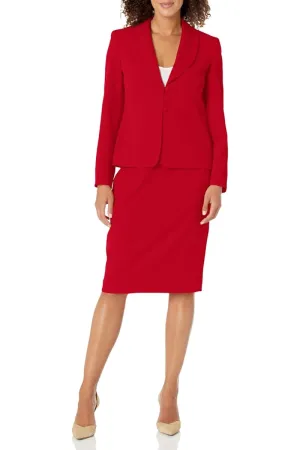 Le Suit Seamed Jacket & Slim Skirt Set