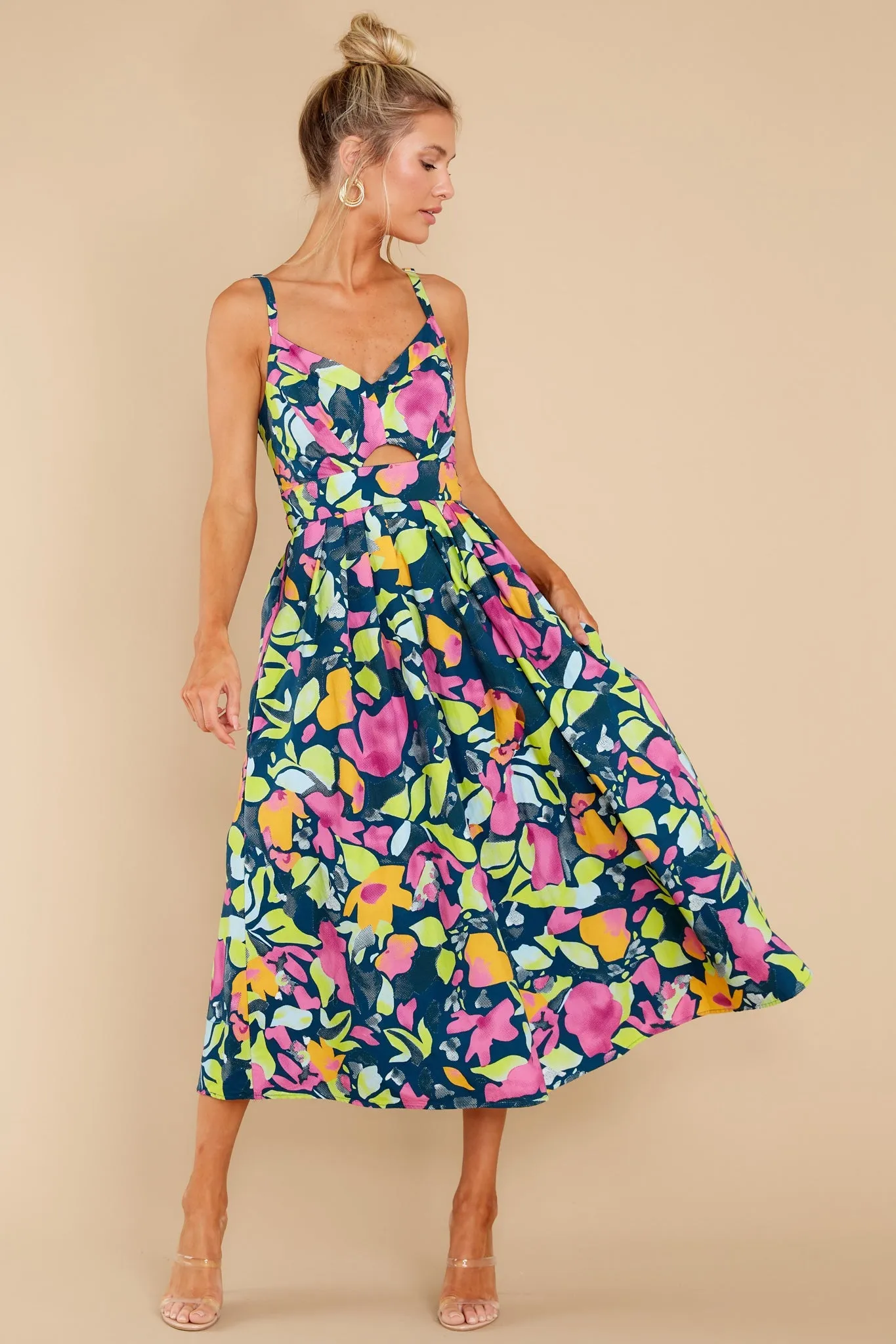 Natalie Vibrant Floral Dress