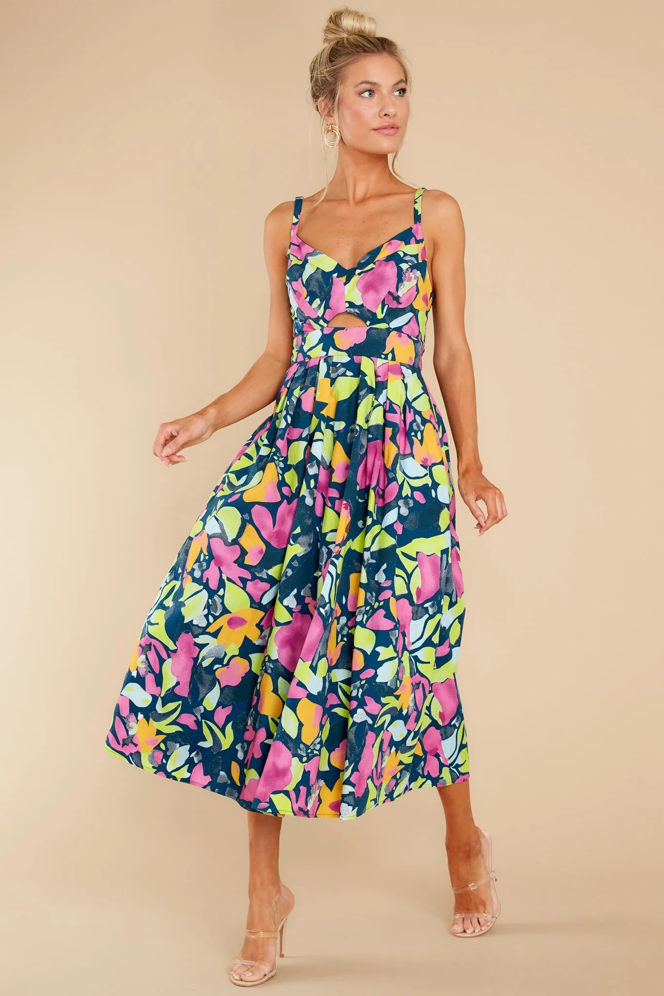 Natalie Vibrant Floral Dress