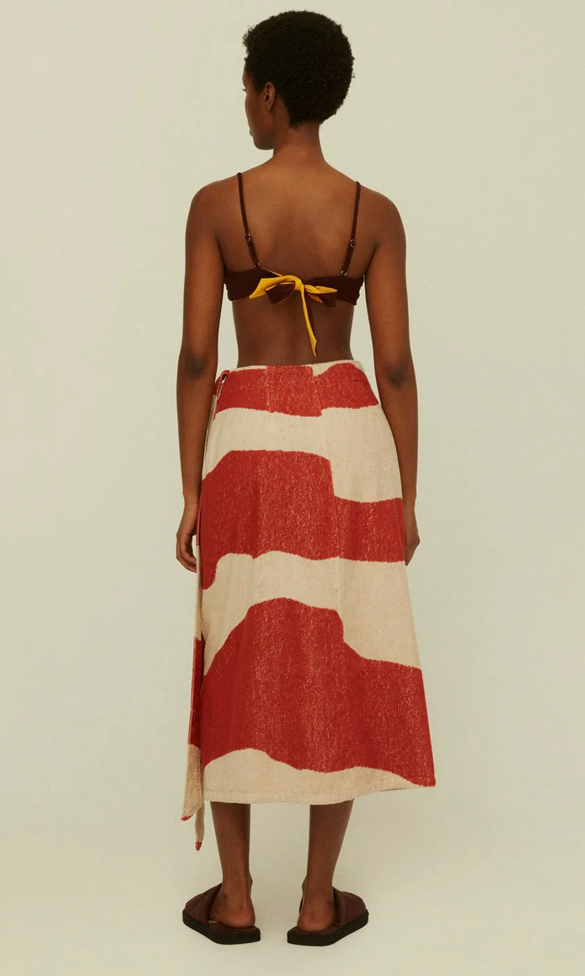 OAS Dune Bay  Beach wrap Terry Skirt