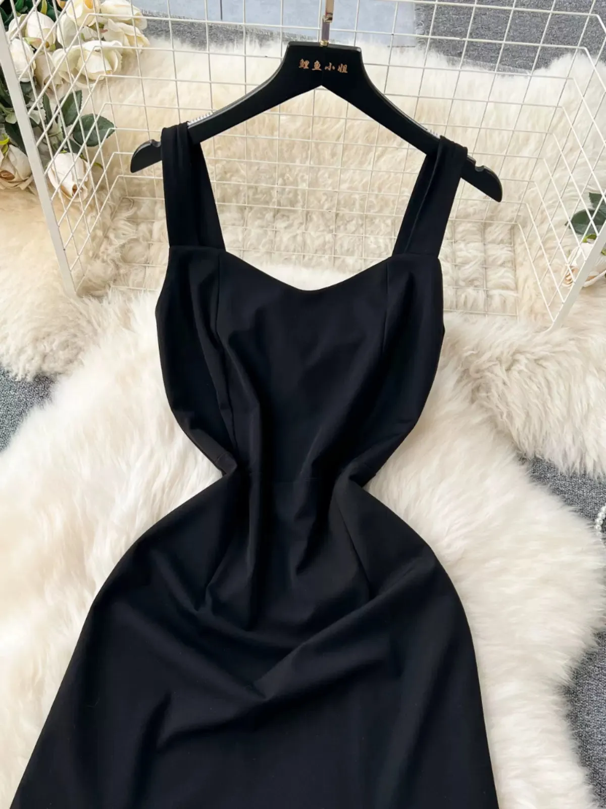 Onyx Elegance Black Maxi Dress