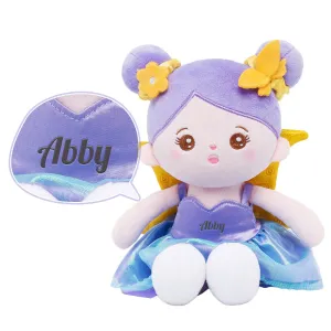 Personalized Purple Skirt Little Fairy Plush Doll