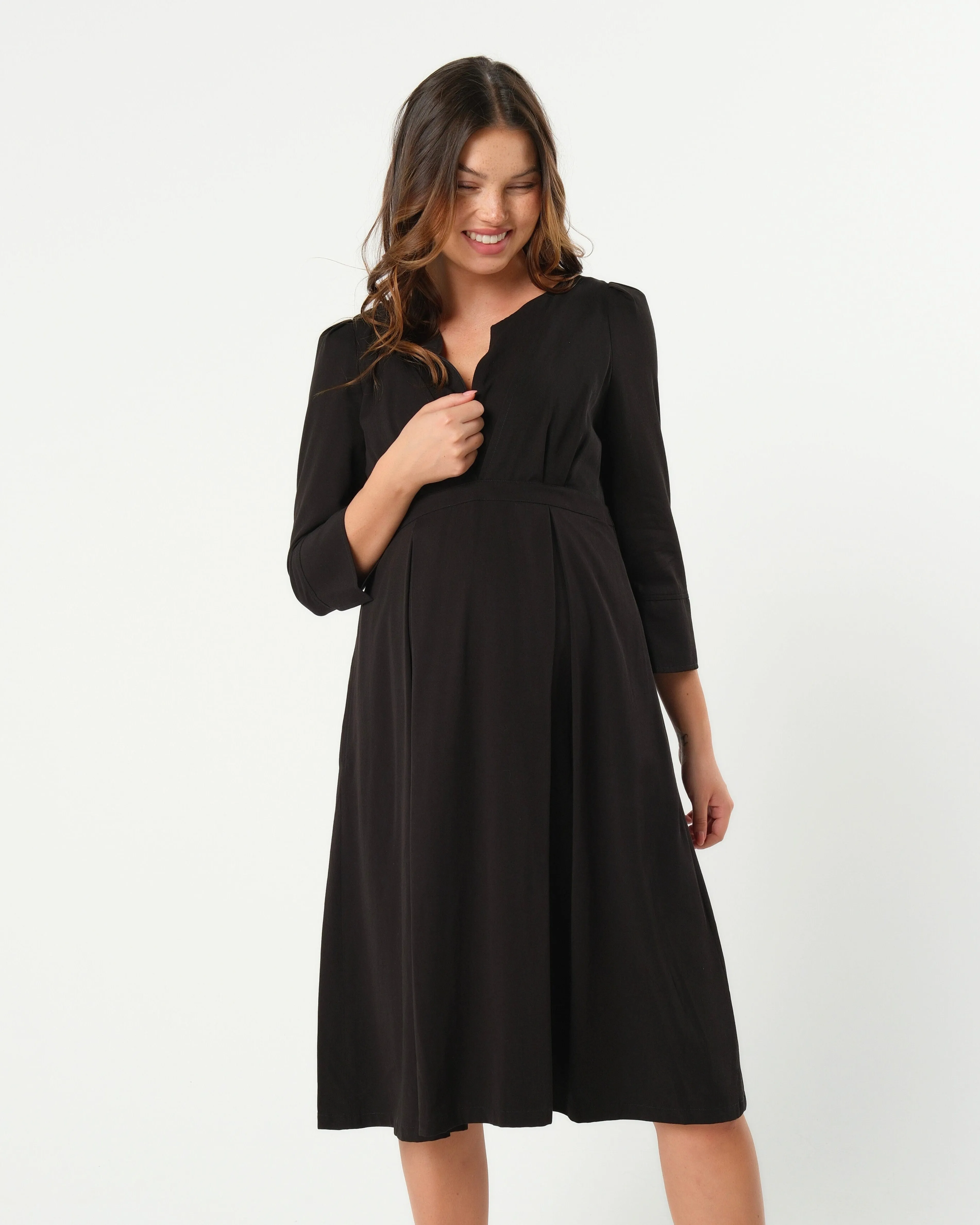 Sarah TENCEL Empire Maternity & Nursing Dress (Regular & Petite)