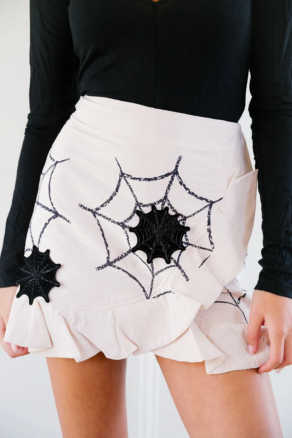 SPIDER GIRL RUFFLED SKIRT