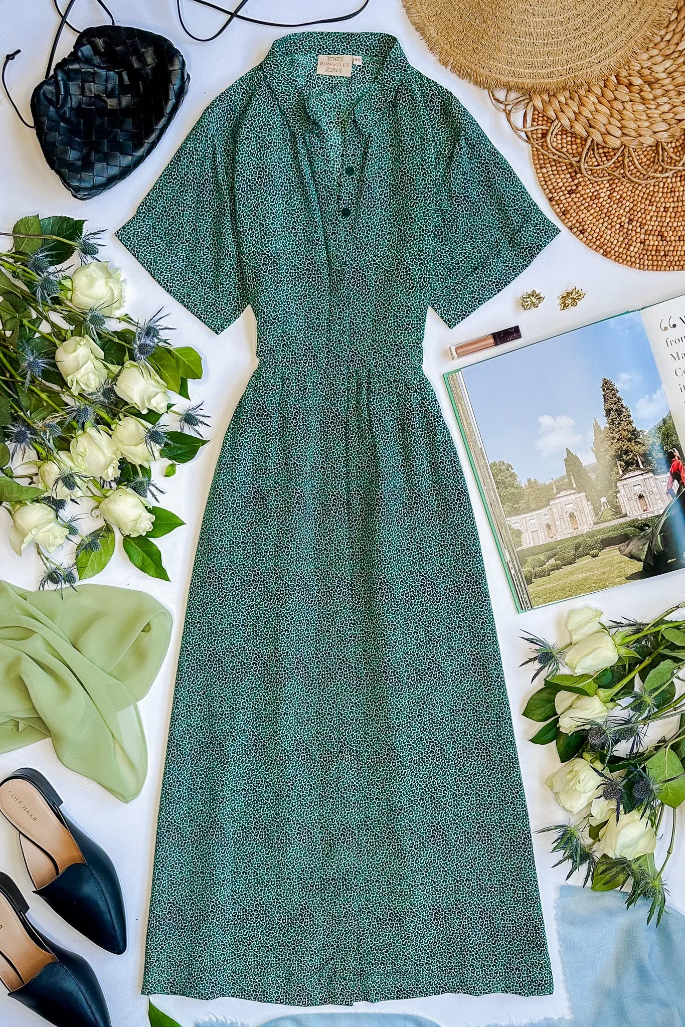 St. Germain Silk Midi Dress