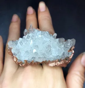 Statement QUARTZ 2-finger ring