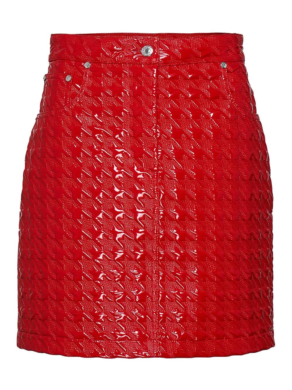 Textured Pleather Mini Skirt