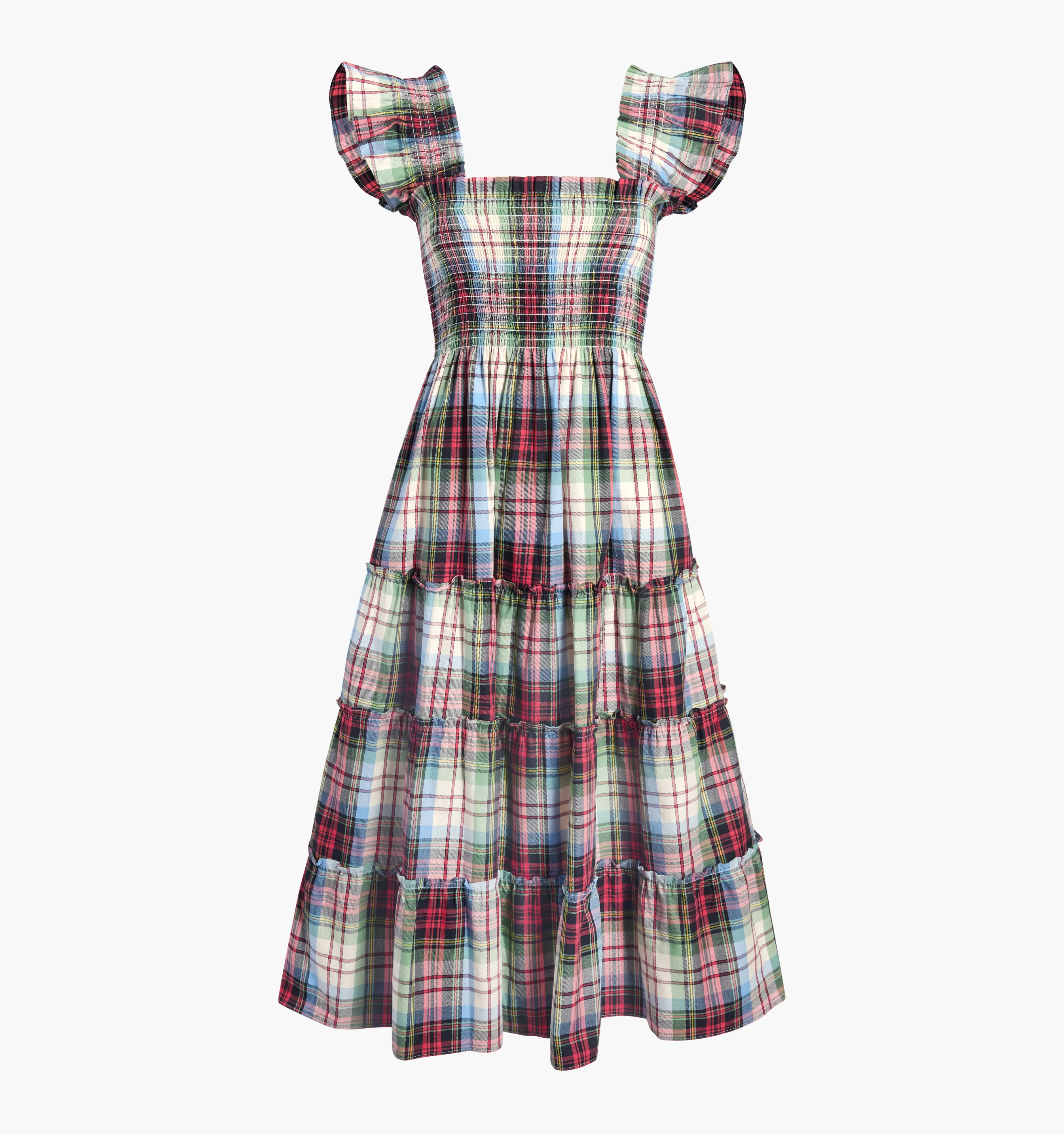 The Ellie Nap Dress - Multi Tartan