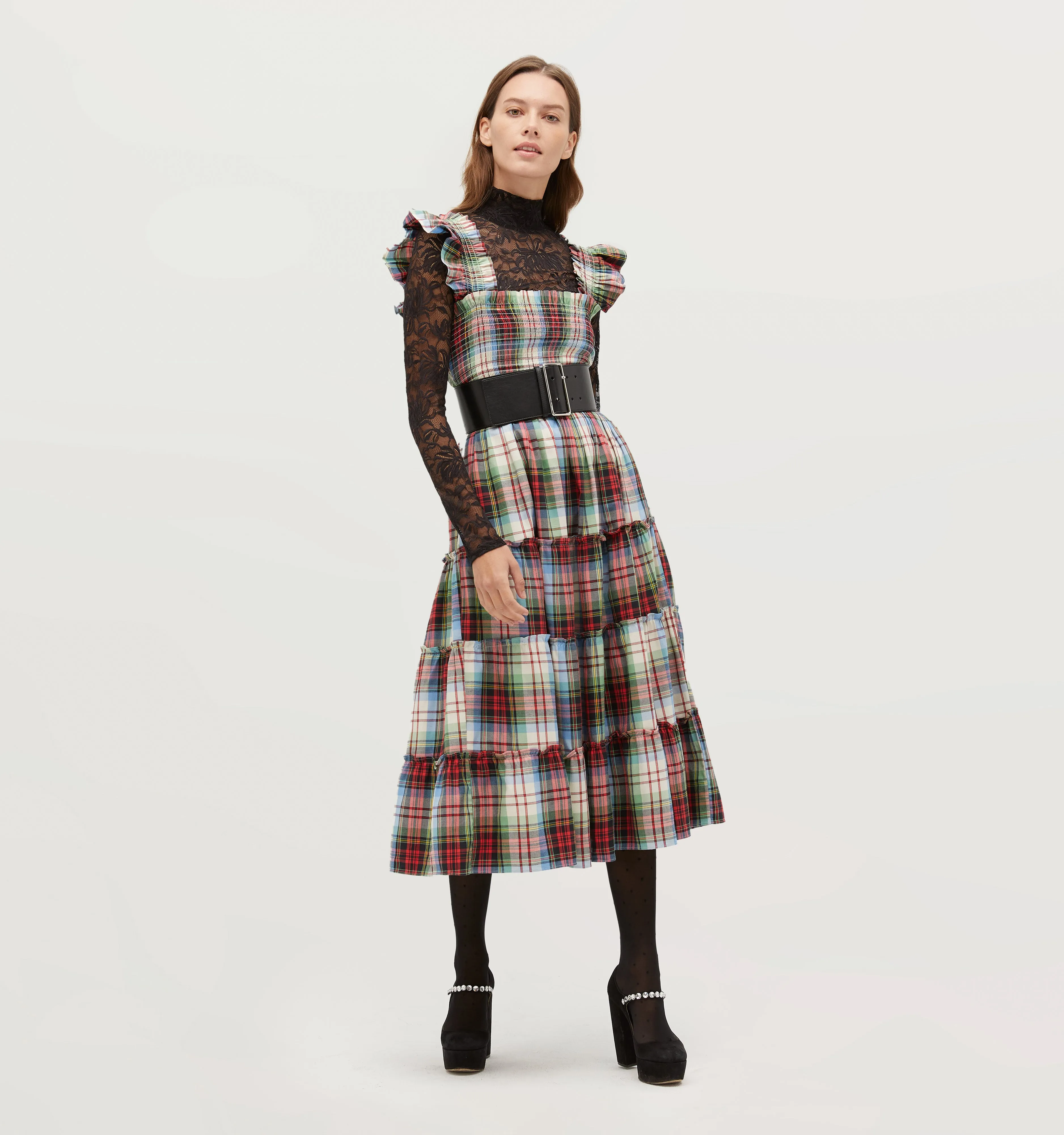 The Ellie Nap Dress - Multi Tartan